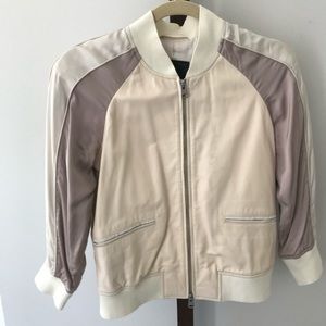 All Saints leather bomber